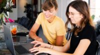 women reading bitcoin crypto newsletter watching bitcoin ethereum crypto news and trading tips price analysis on tablet